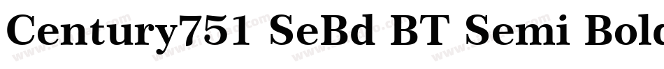 Century751 SeBd BT Semi Bold Italic字体转换